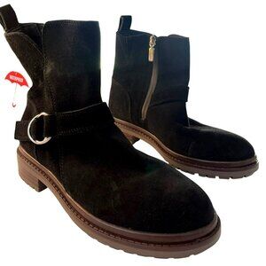 Blondo Black Suede Waterproof Size 9 Ankle Boots NWT